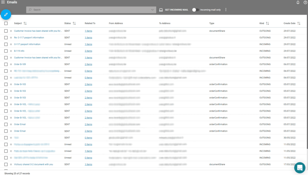 Email Tab