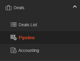 A screenshot showing the pipeline tab under the Victoury menu